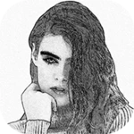 pencil sketch photo editor android application logo